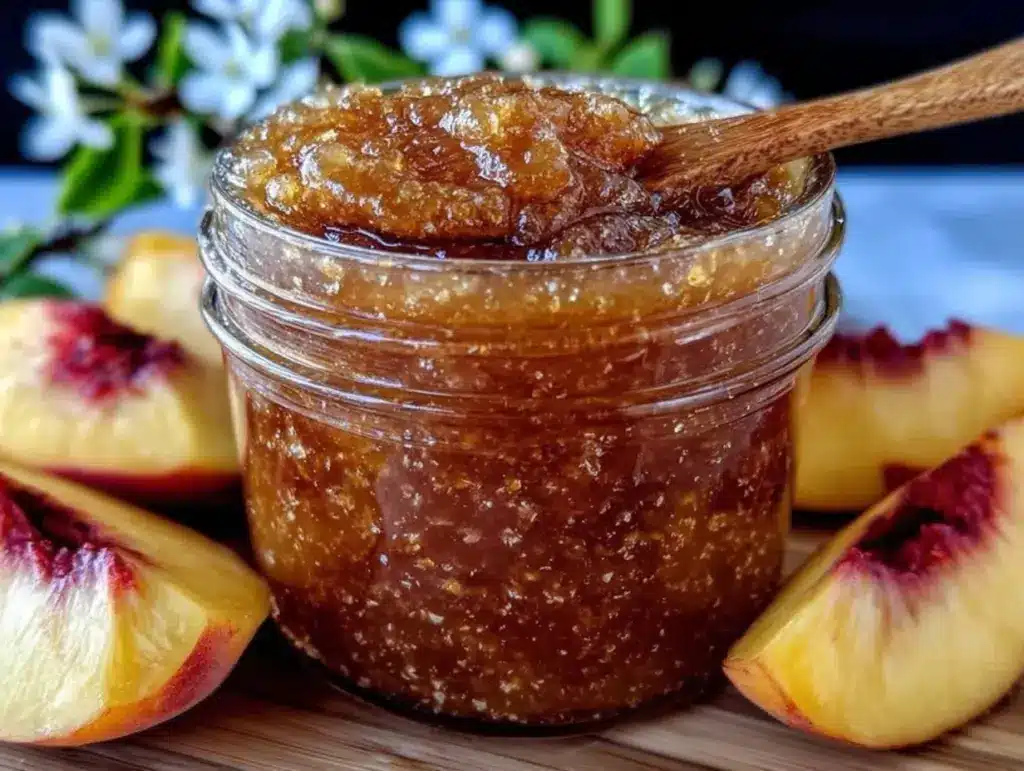 easy homemade peach butter - featured image