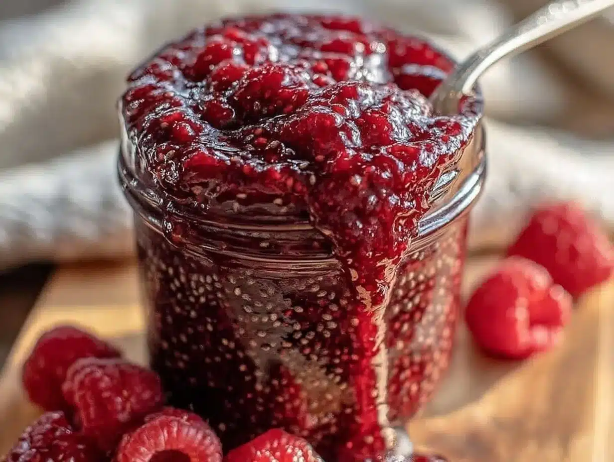 easy homemade raspberry jam preparation steps