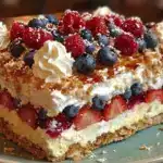 easy no bake patriotic icebox cake - featured image