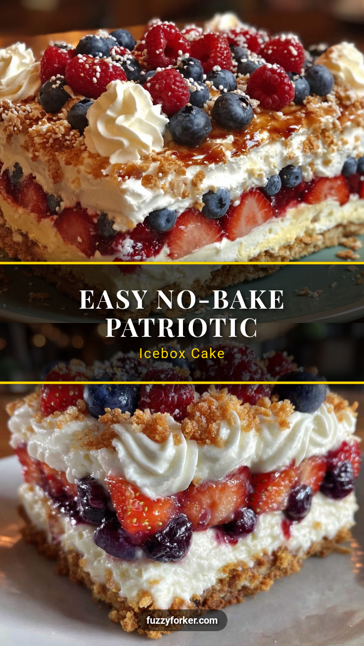 easy no bake patriotic icebox cake recipe