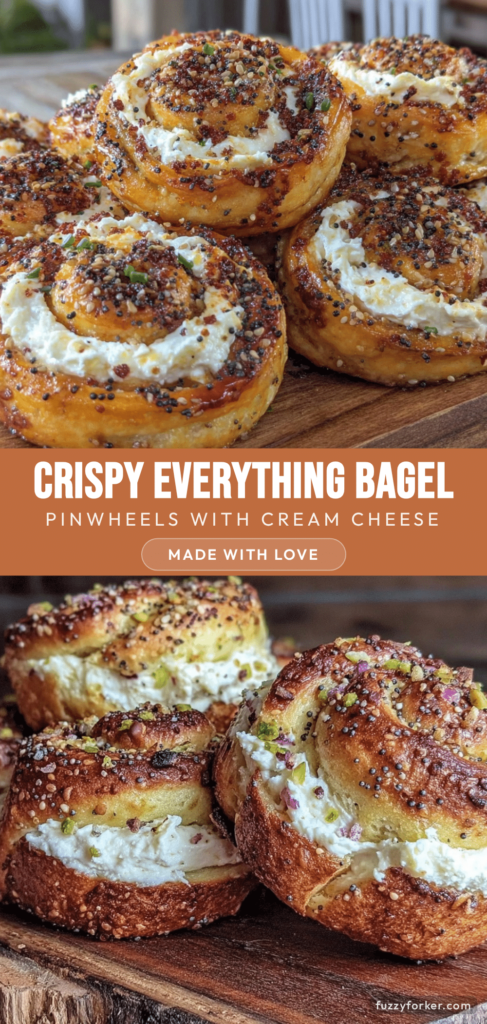 everything bagel pinwheels recipe