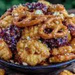 flavorful monster munch snack mix - featured image