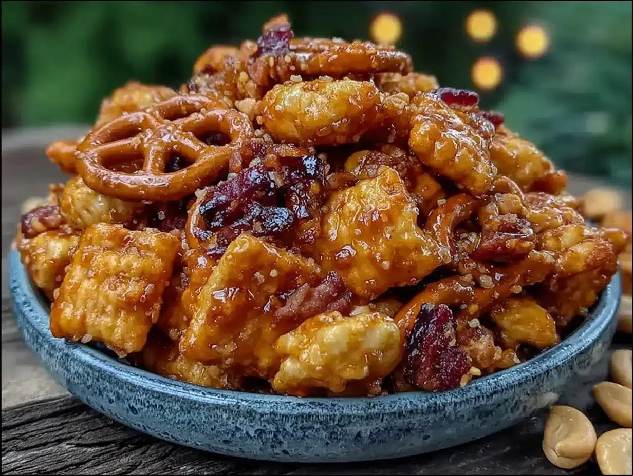 flavorful monster munch snack mix preparation steps