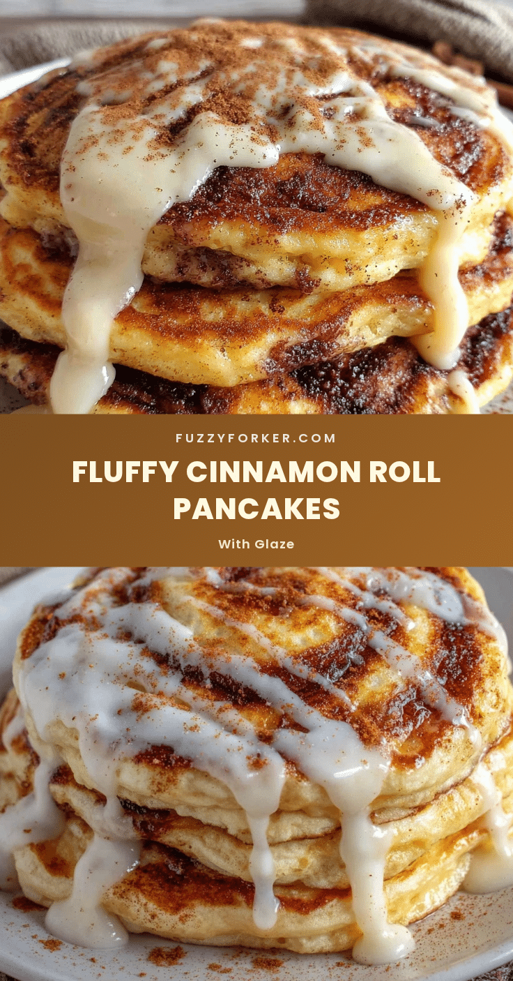 fluffy cinnamon roll pancakes recipe