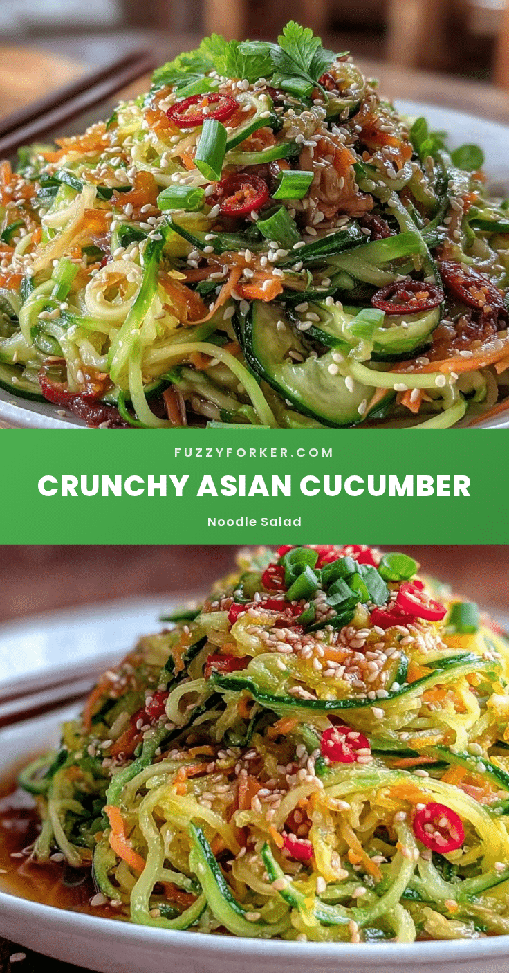 fresh asian cucumber noodle salad recipe