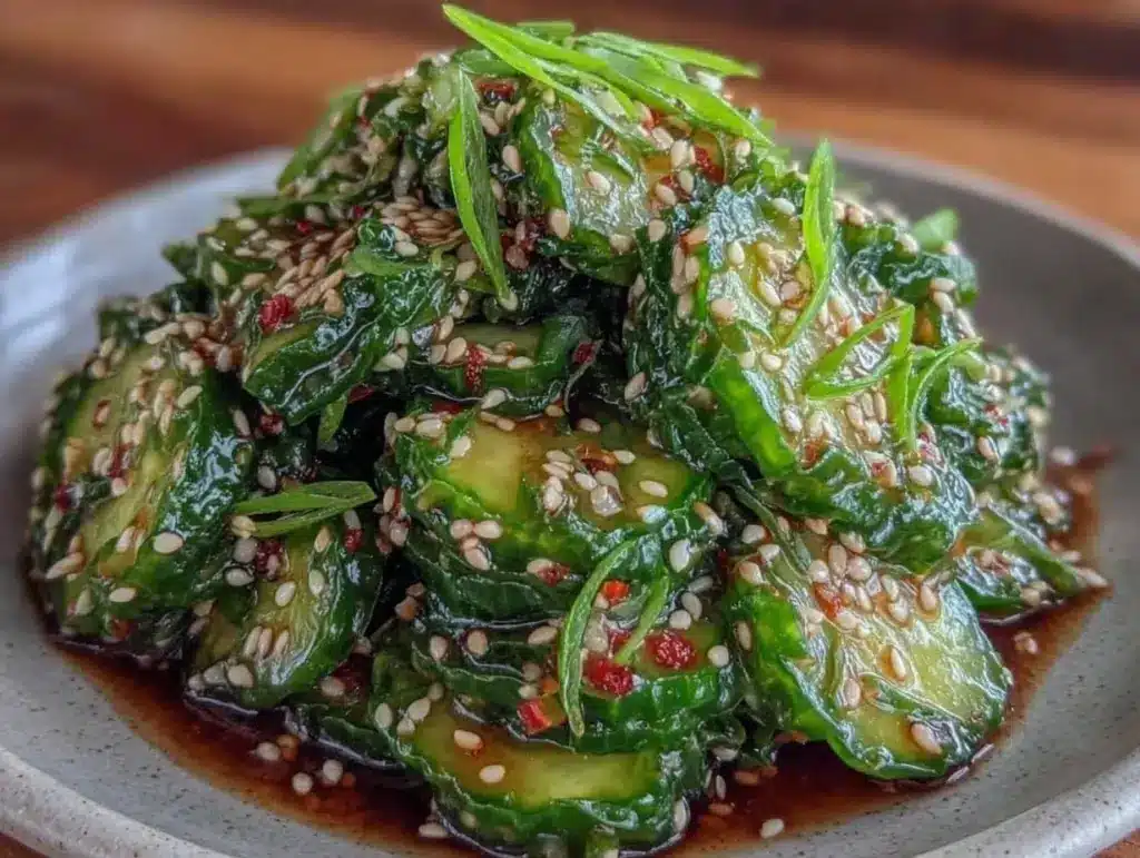 fresh asian cucumber salad - featured image