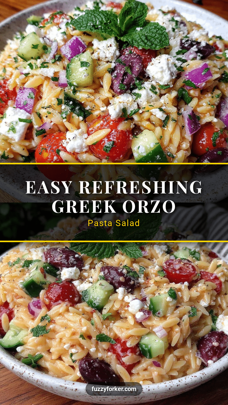 fresh greek orzo pasta salad recipe