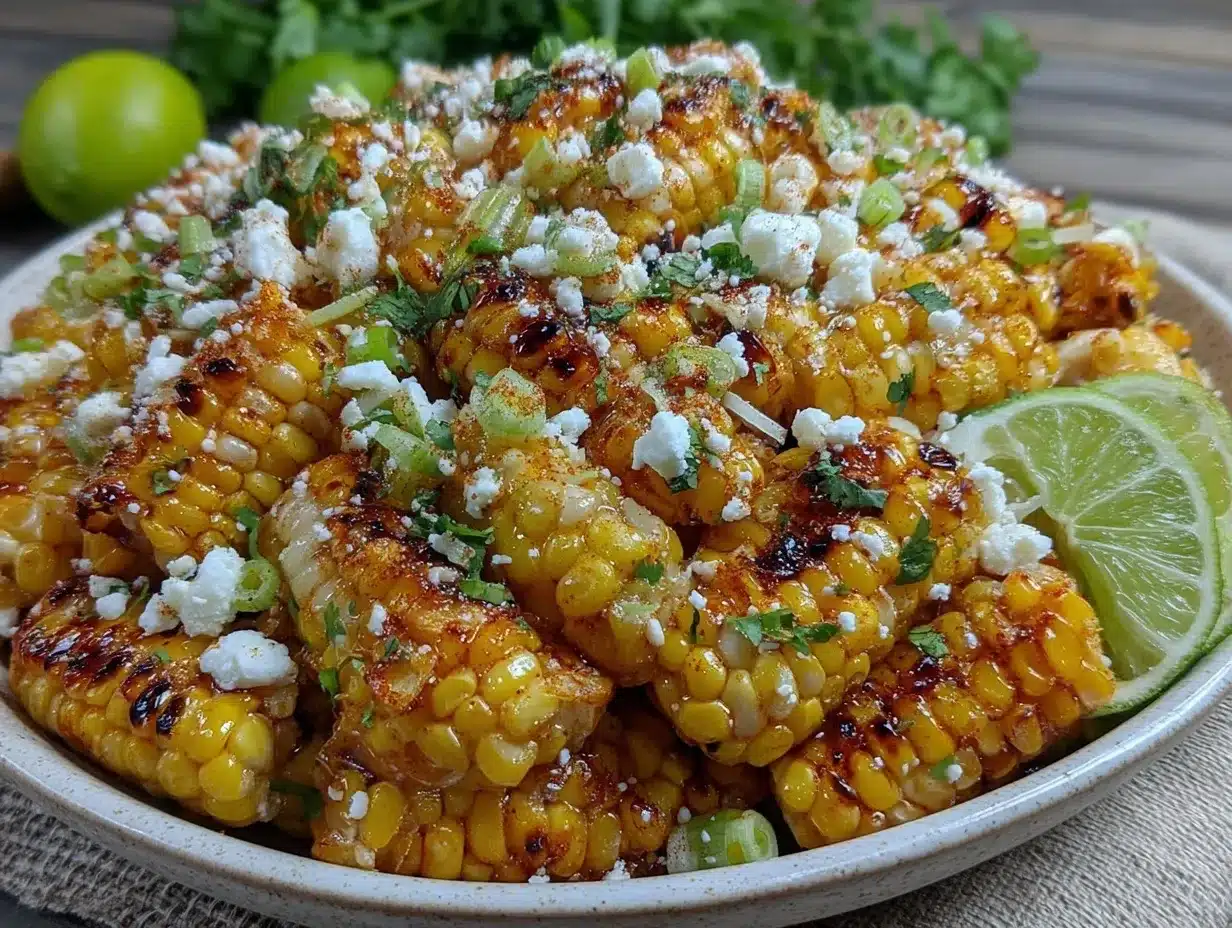 fresh grilled corn salad preparation steps