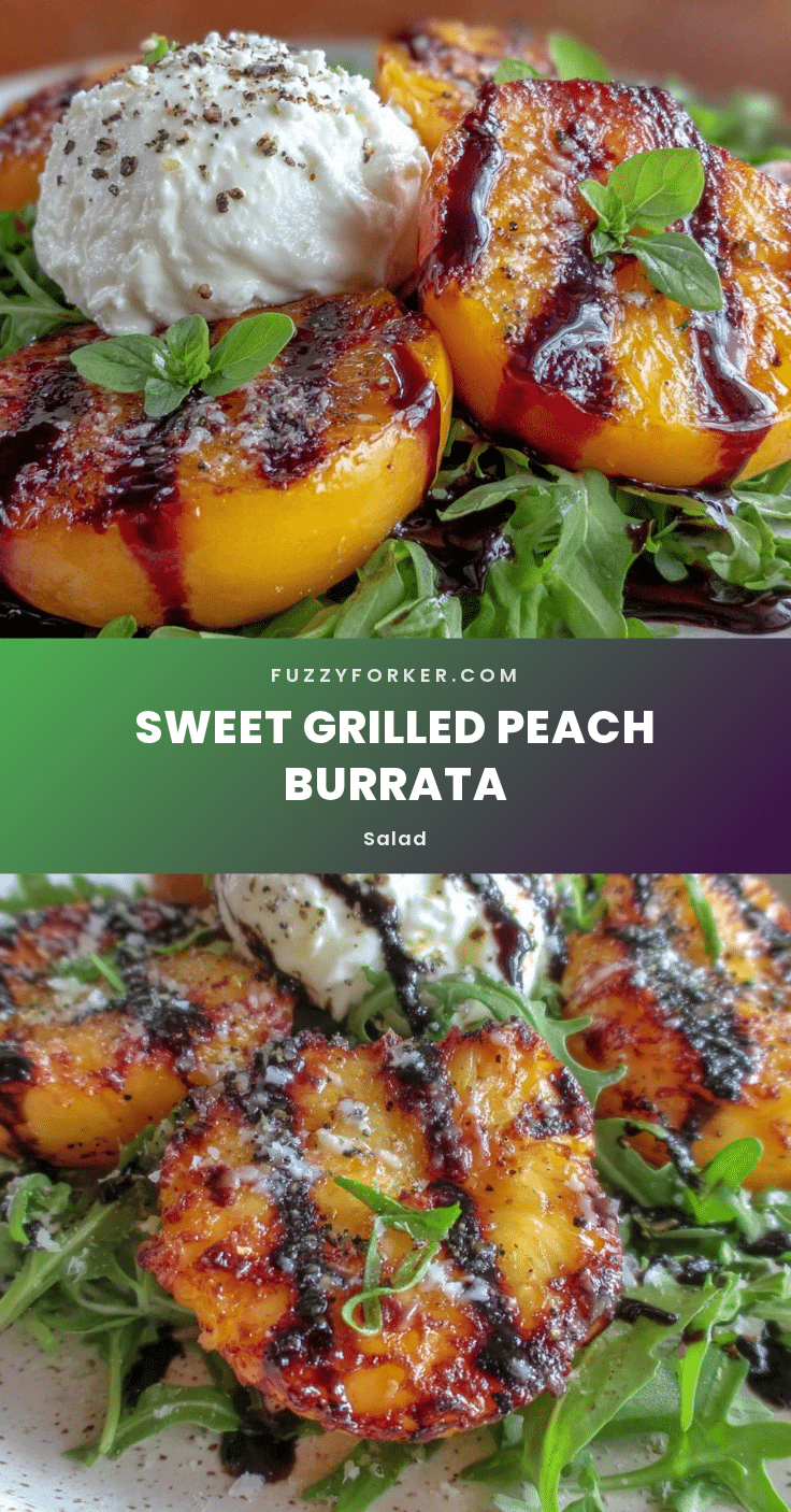 fresh grilled peach burrata salad recipe