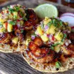 fresh grilled shrimp tacos - featured image