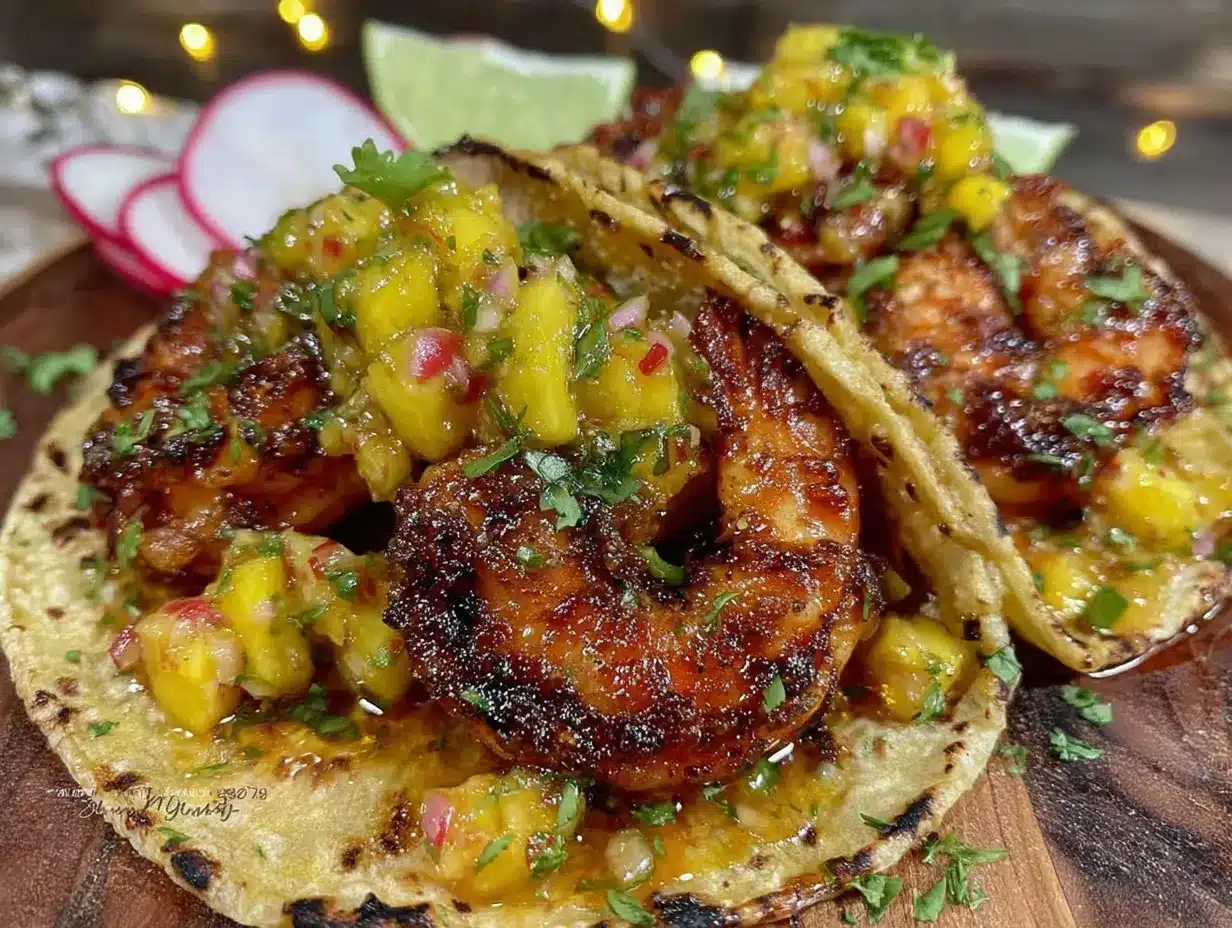 fresh grilled shrimp tacos preparation steps