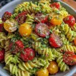 fresh no-mayo avocado pasta salad - featured image