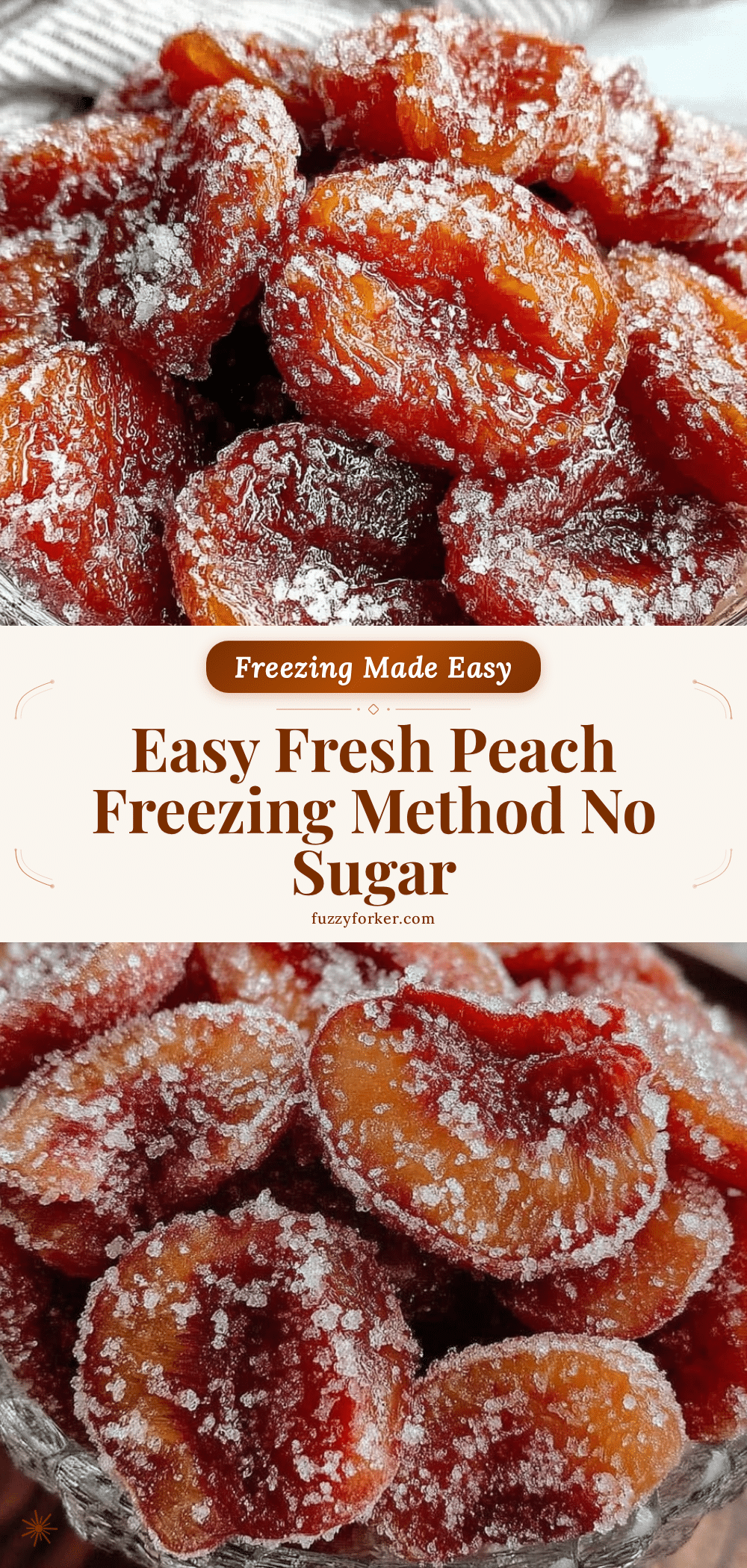 fresh peach freezing method recipe