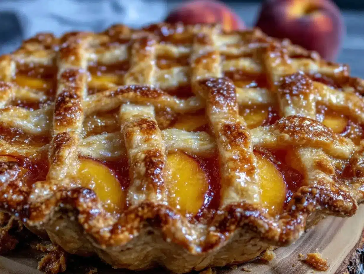 fresh peach pie recipe preparation steps