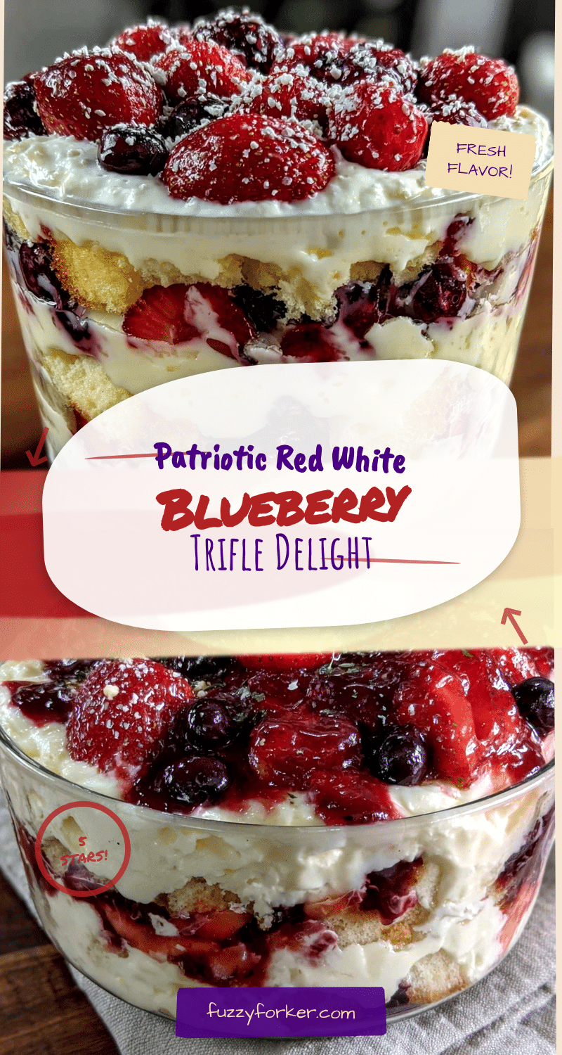 fresh red white and blue berry trifle recipe