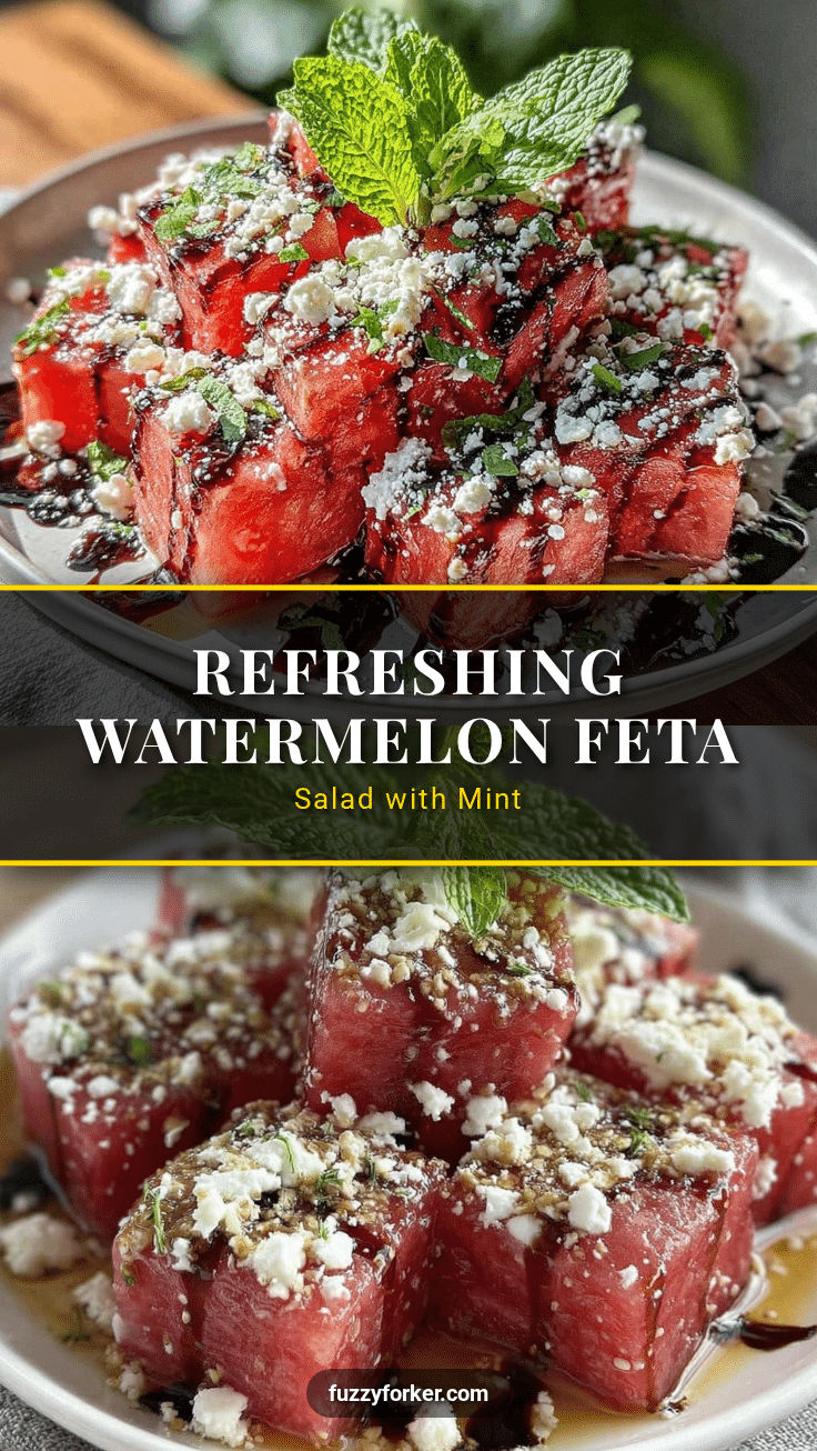 fresh watermelon feta salad recipe