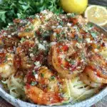 garlic butter shrimp scampi - featured image