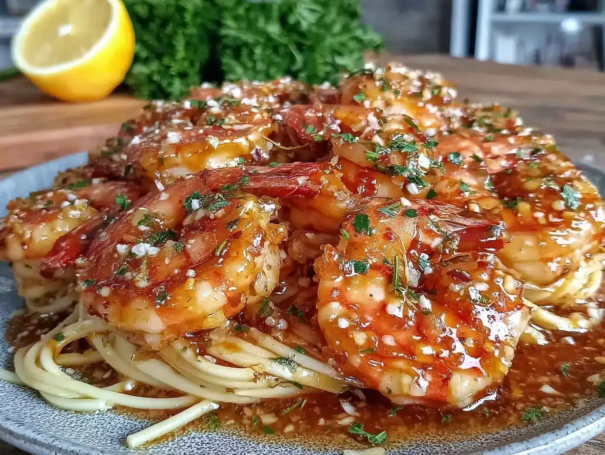garlic butter shrimp scampi preparation steps