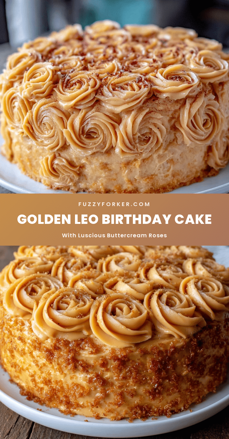 Golden Leo Birthday Cake recipe