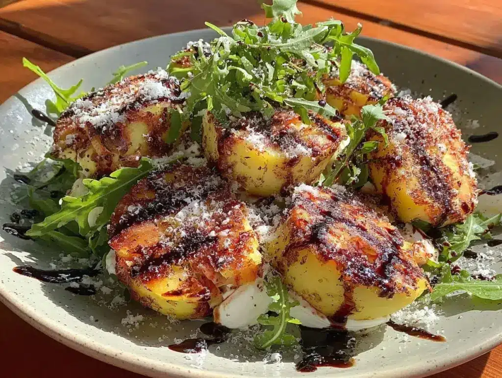 grilled peach salad - featured image