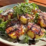 grilled peach salad - featured image