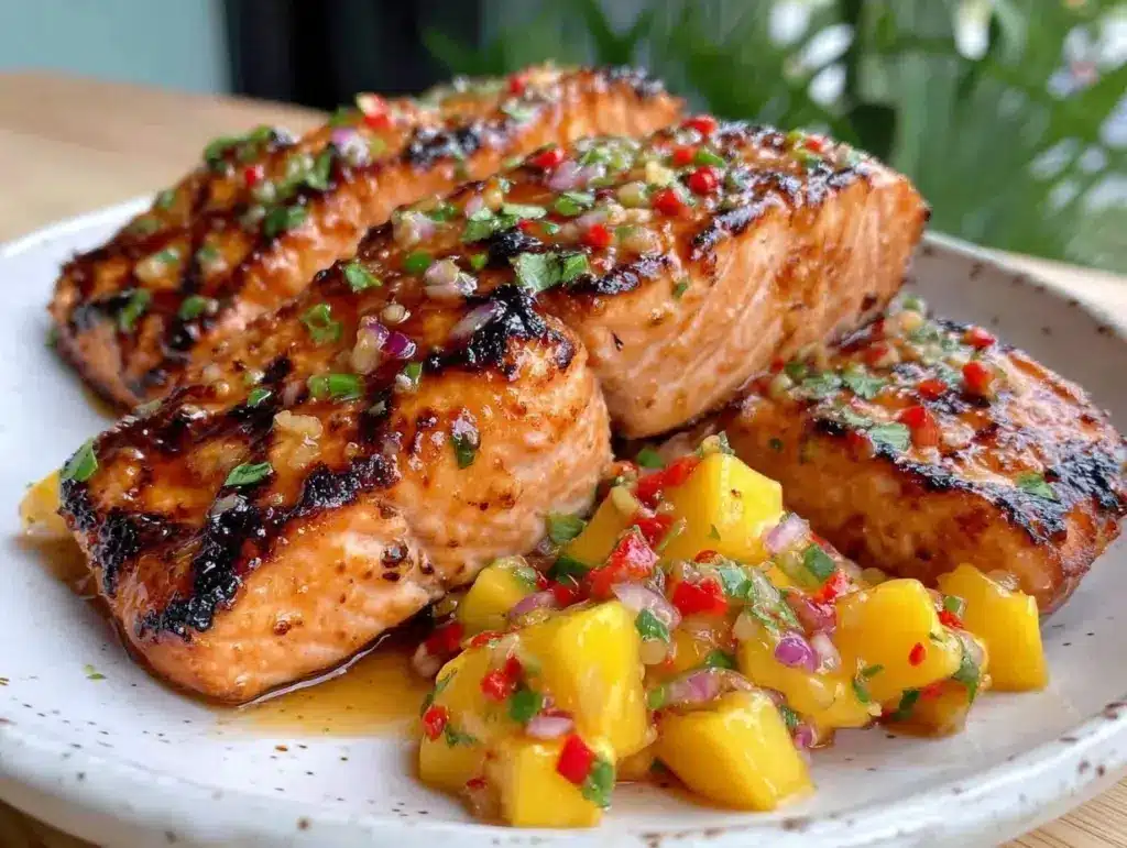honey lime grilled salmon - featured image