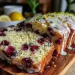 lemon blueberry zucchini bread - featured image
