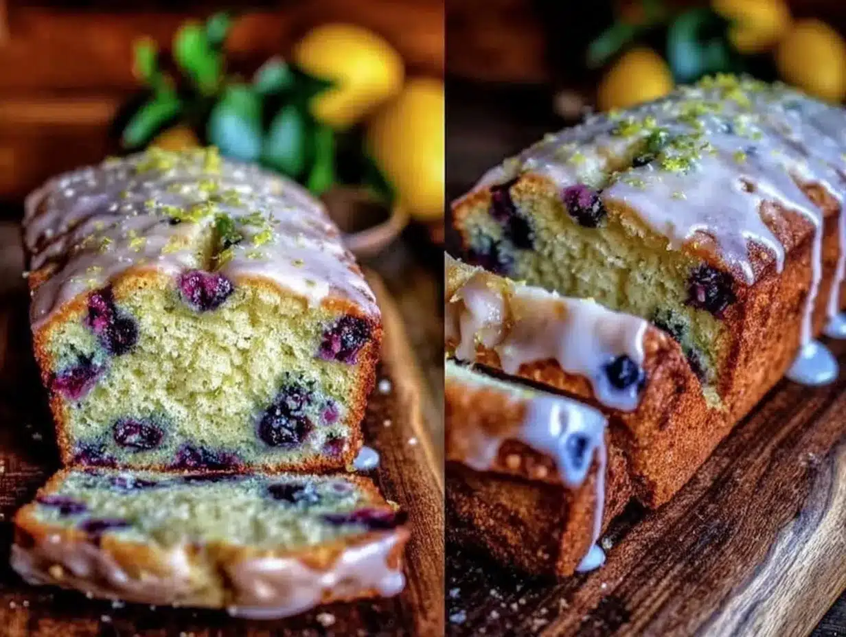 lemon blueberry zucchini bread preparation steps