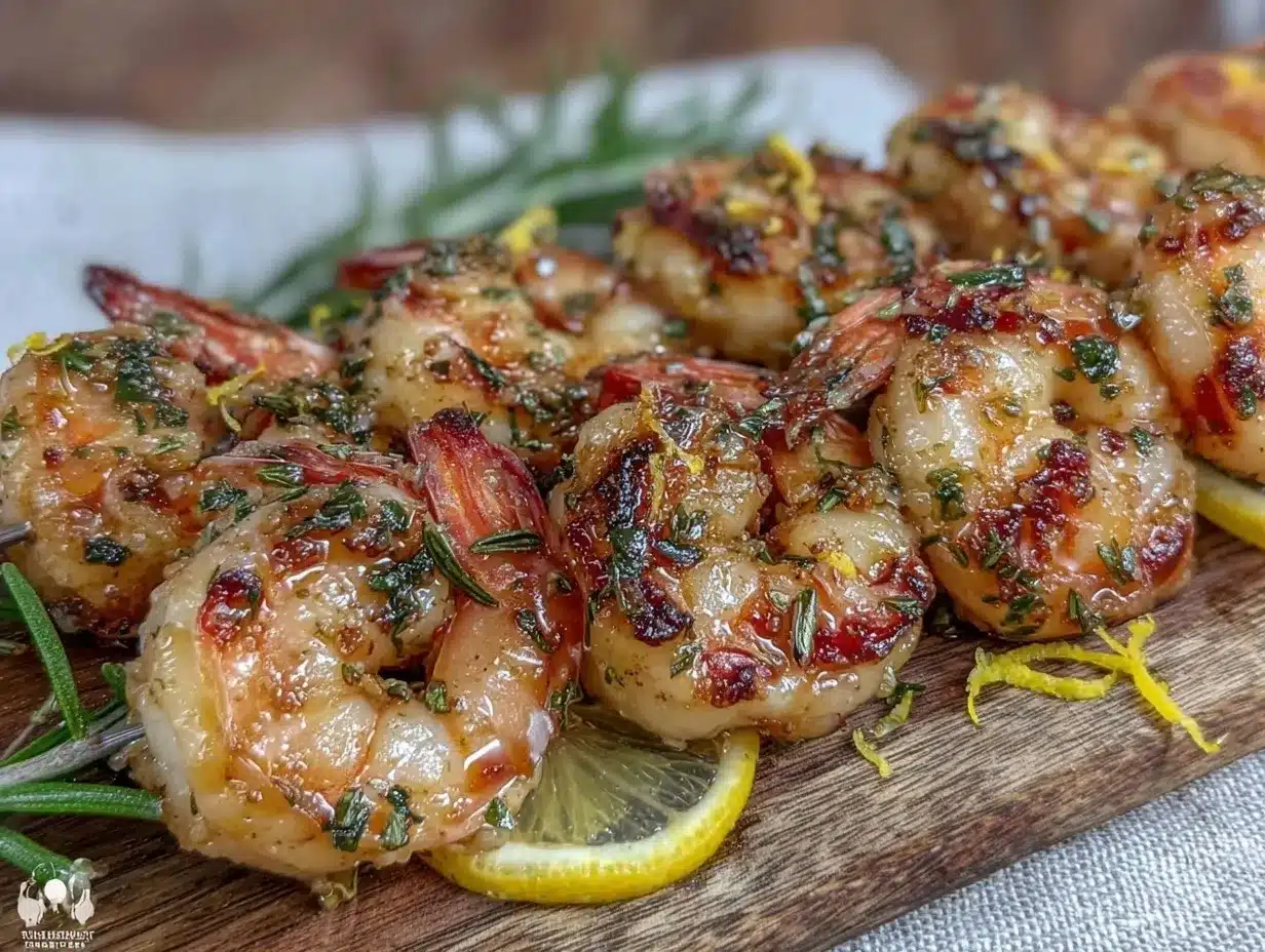lemon herb shrimp skewers preparation steps