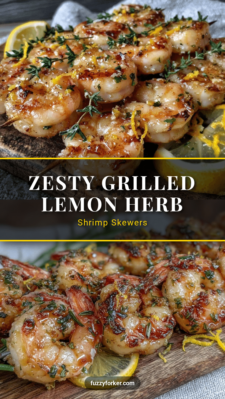 lemon herb shrimp skewers recipe