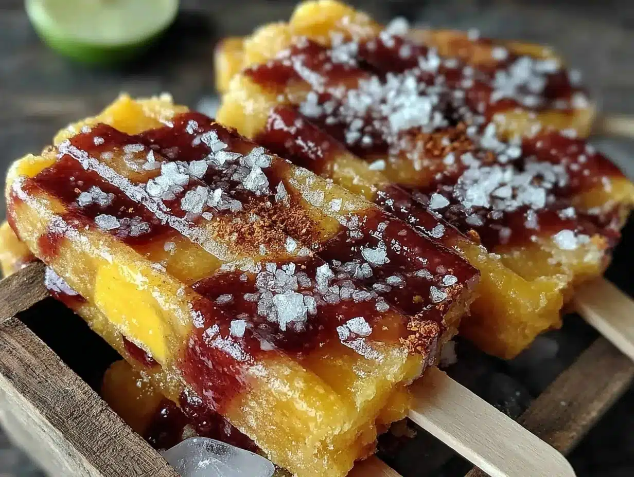 Mango Chamoy Paletas preparation steps