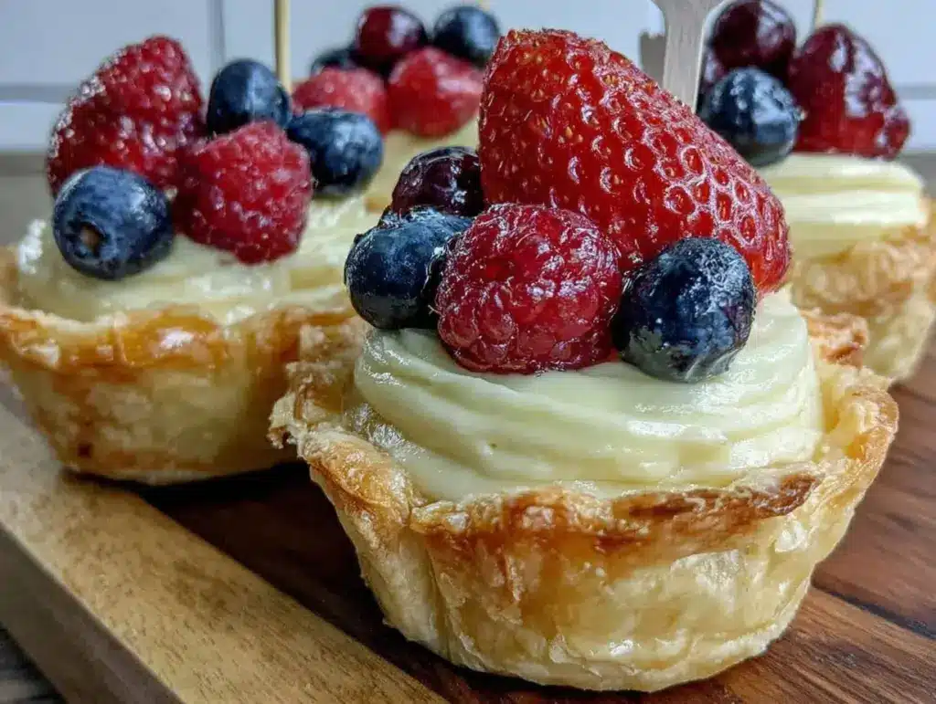mini flag berry tarts - featured image