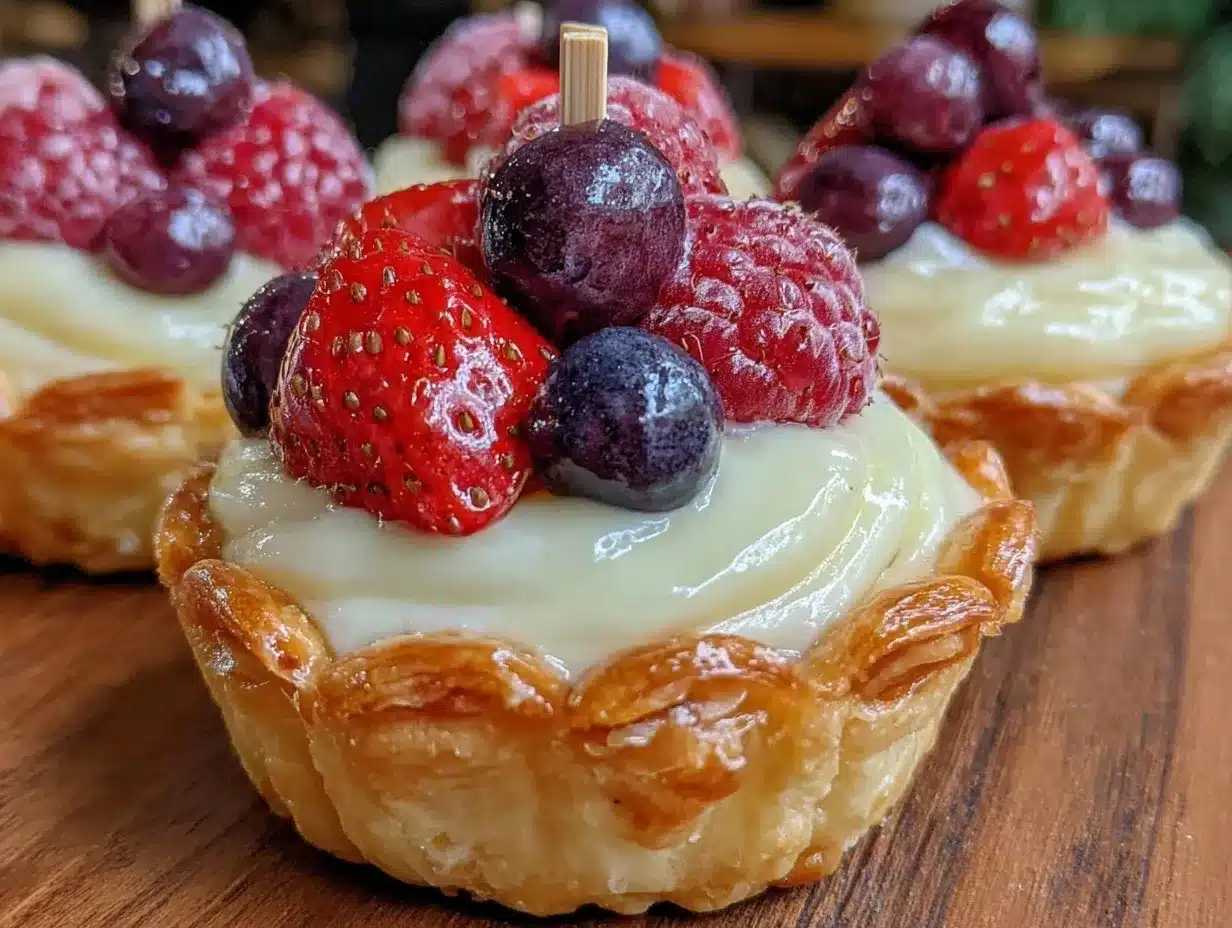mini flag berry tarts preparation steps