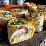 mini turkey and cheese roll-ups - featured image