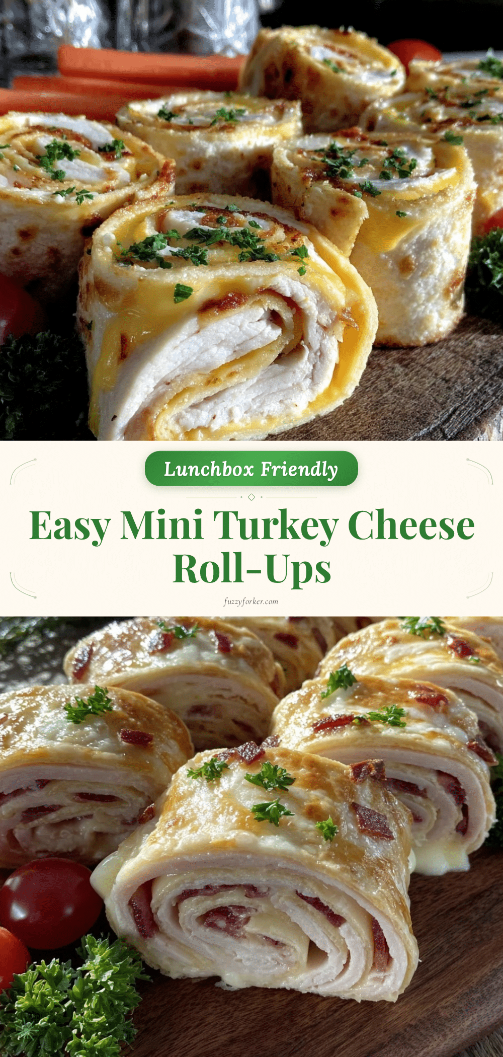 mini turkey and cheese roll-ups recipe