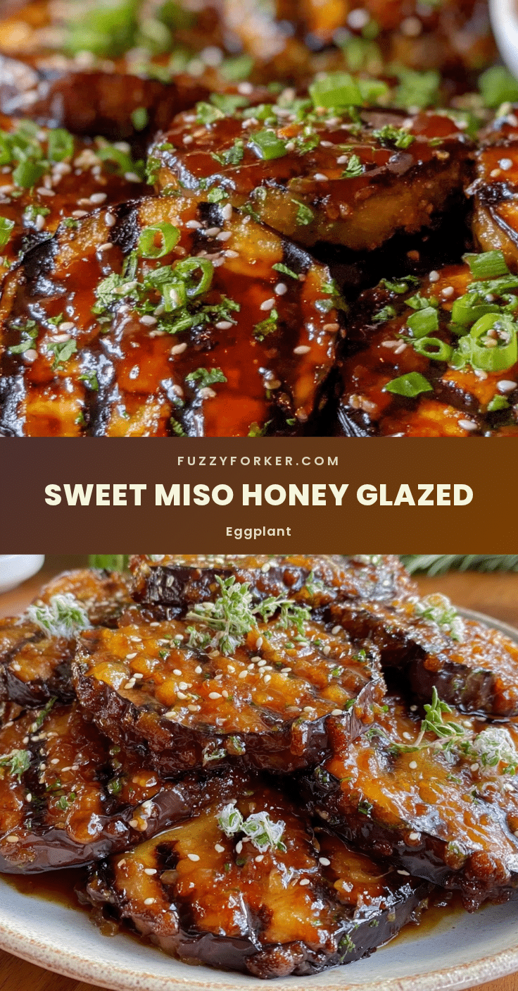 miso honey glazed grilled eggplant recipe