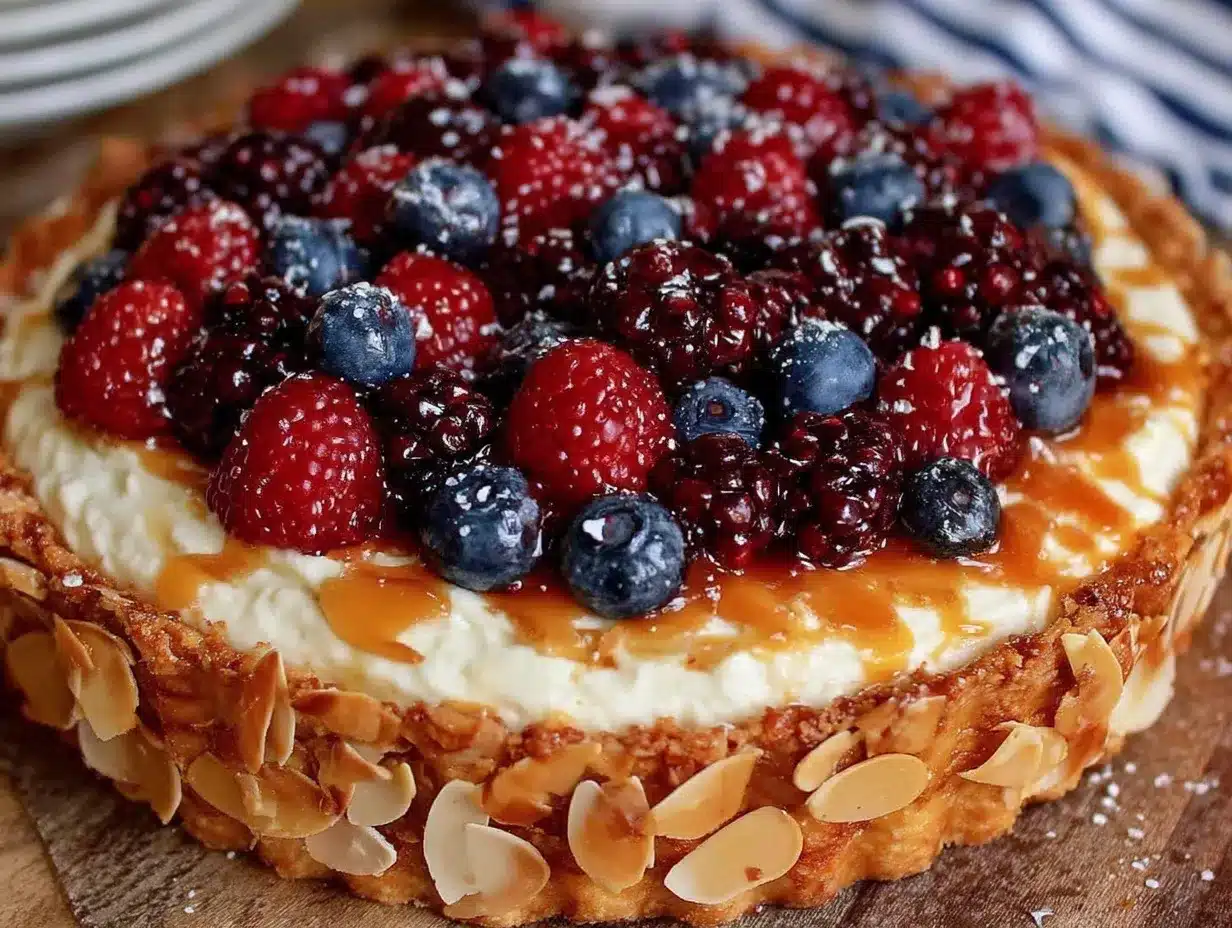Mixed Berry Mascarpone Tart preparation steps