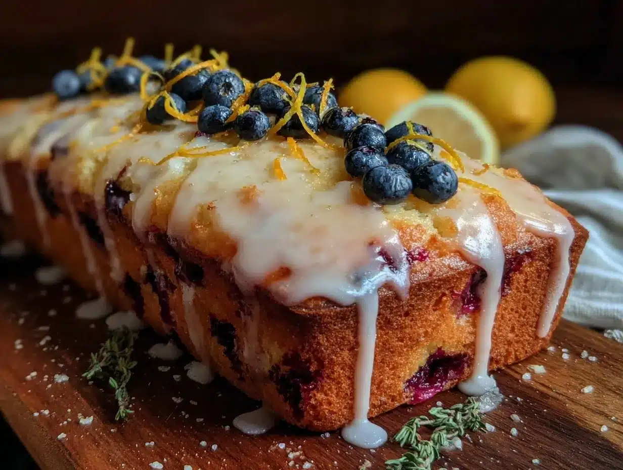 moist fresh blueberry lemon pound cake preparation steps