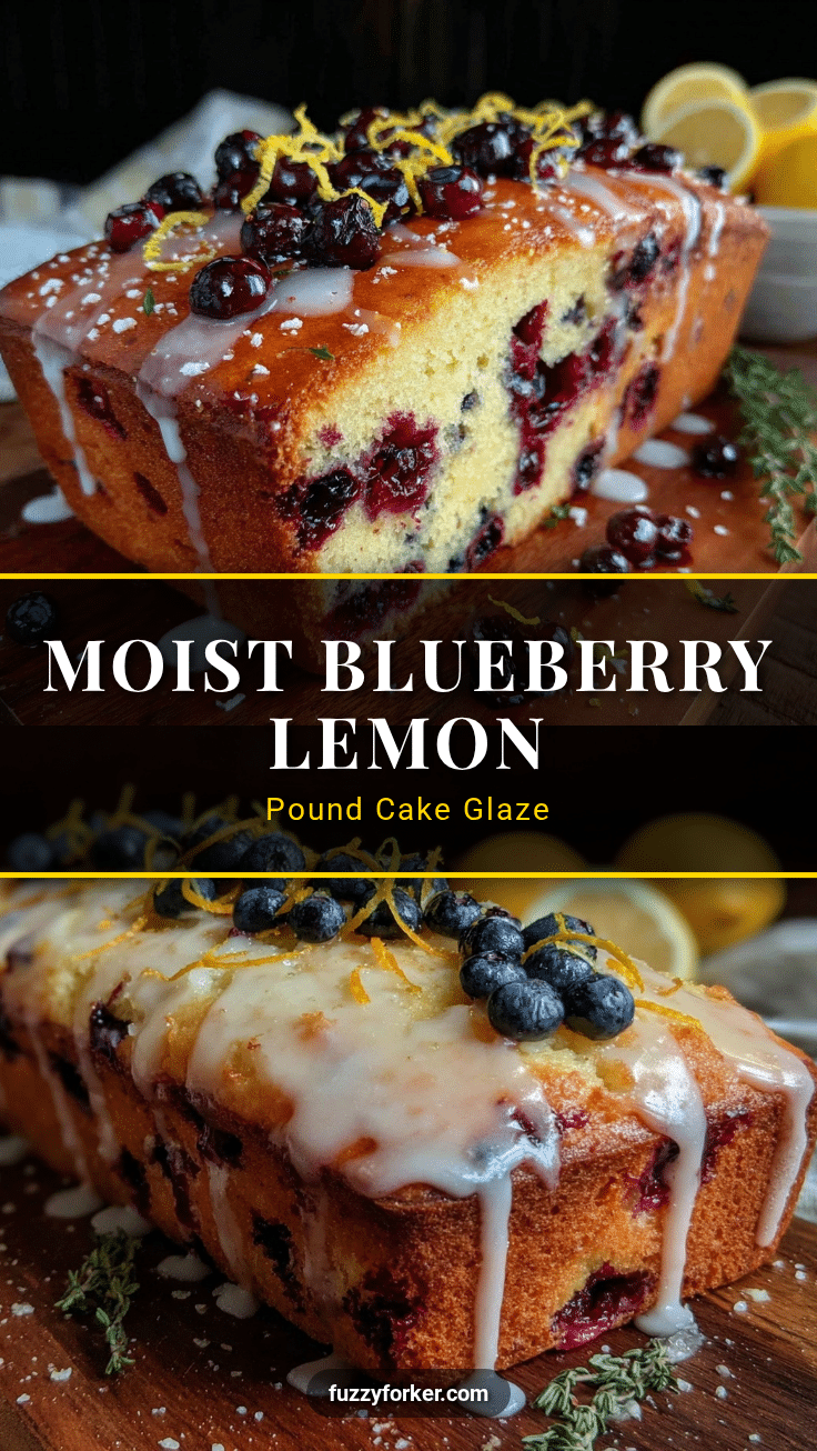 moist fresh blueberry lemon pound cake recipe