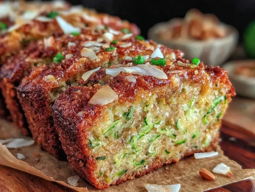 moist gluten-free zucchini bread - featured image