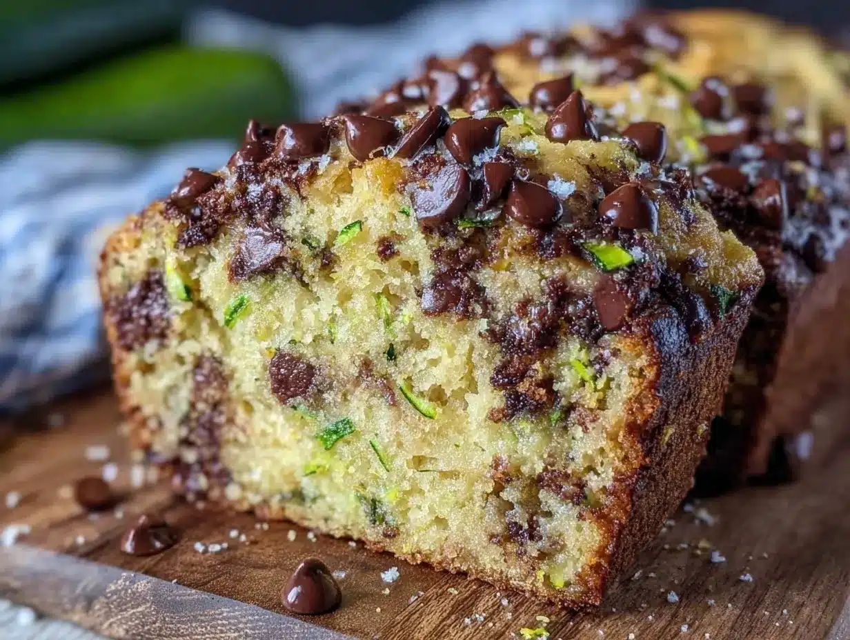 moist healthy chocolate chip zucchini bread preparation steps