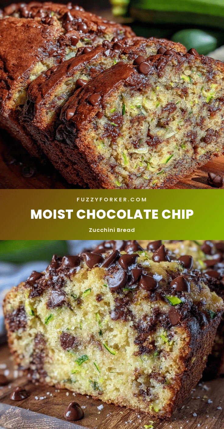 moist healthy chocolate chip zucchini bread recipe