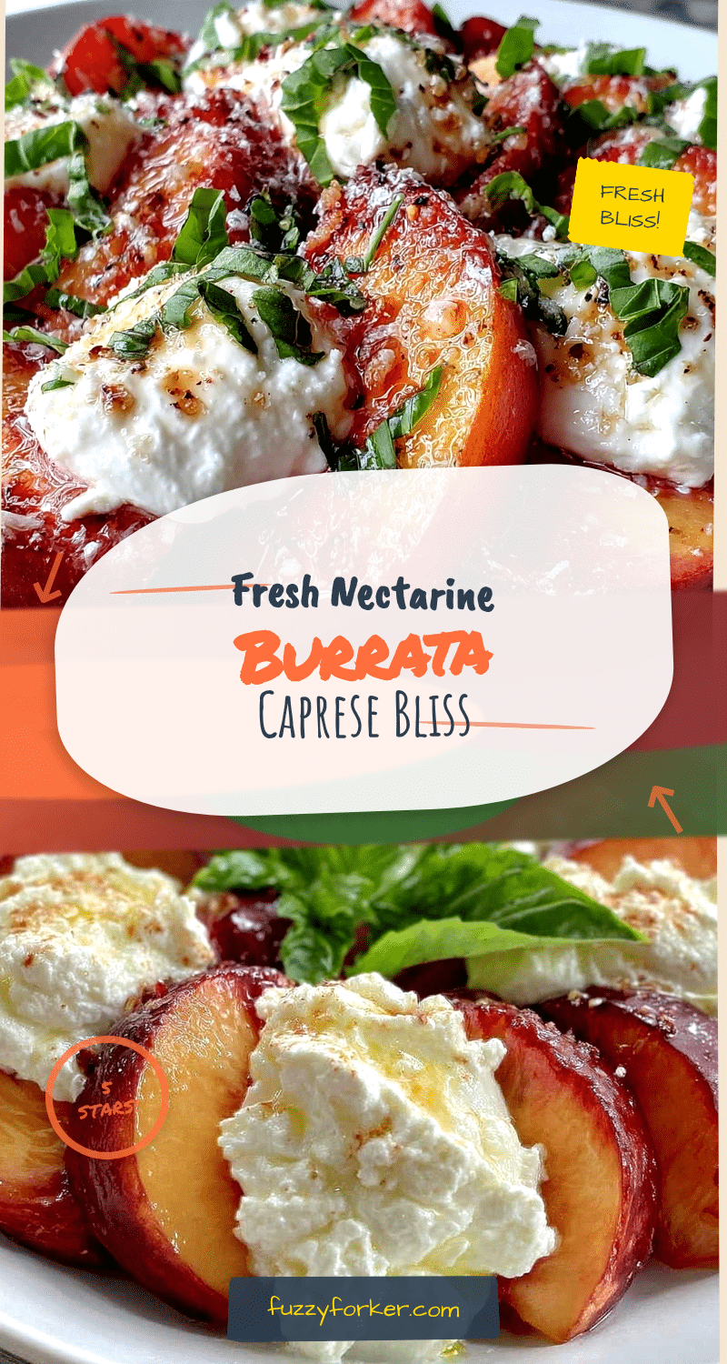 nectarine burrata caprese salad recipe