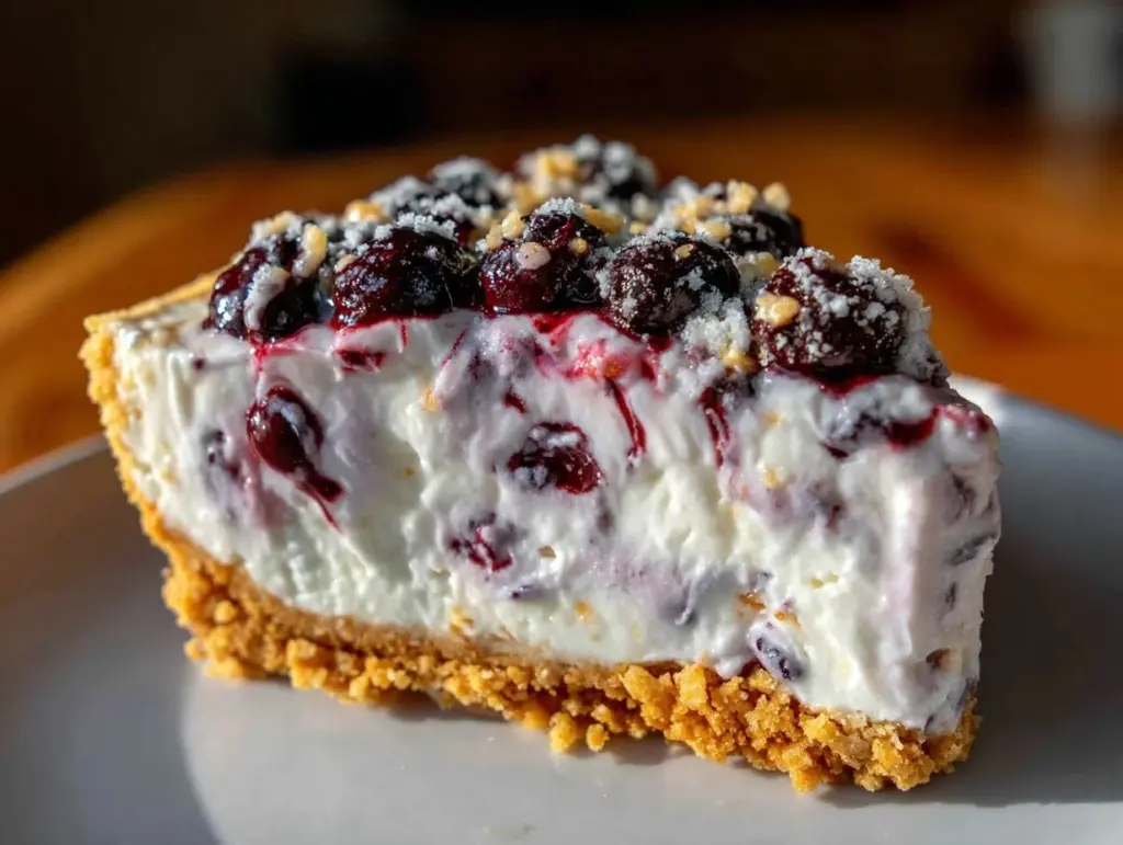 no-bake huckleberry cheesecake - featured image