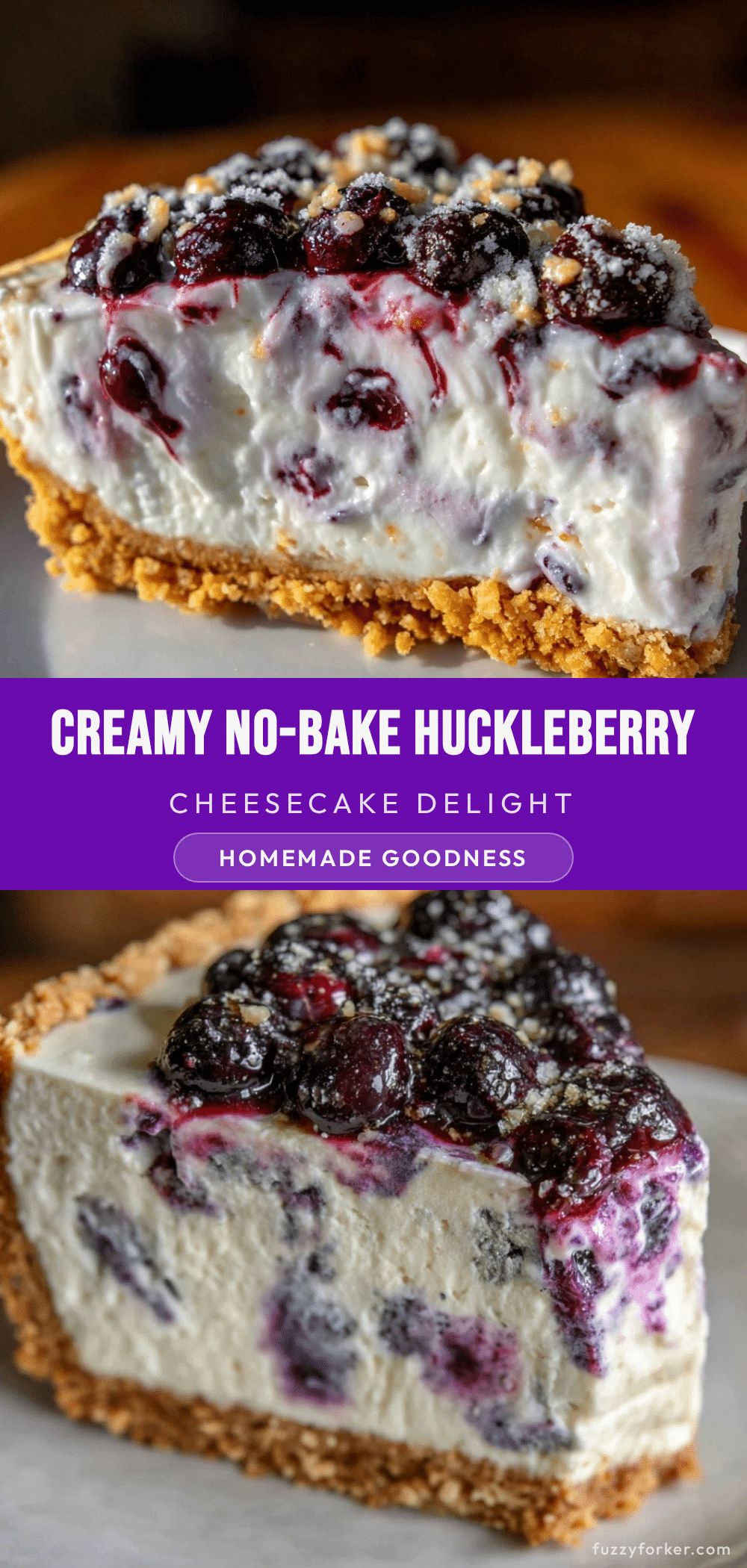 no-bake huckleberry cheesecake recipe