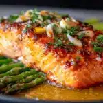 one-pan garlic butter salmon - featured image