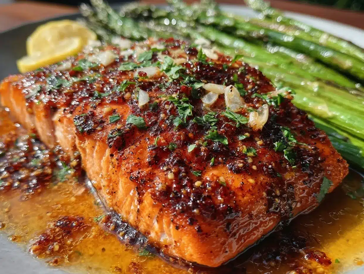 one-pan garlic butter salmon preparation steps