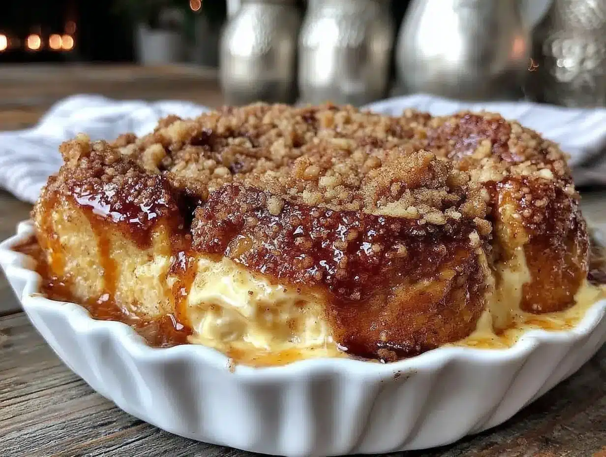 overnight french toast casserole preparation steps