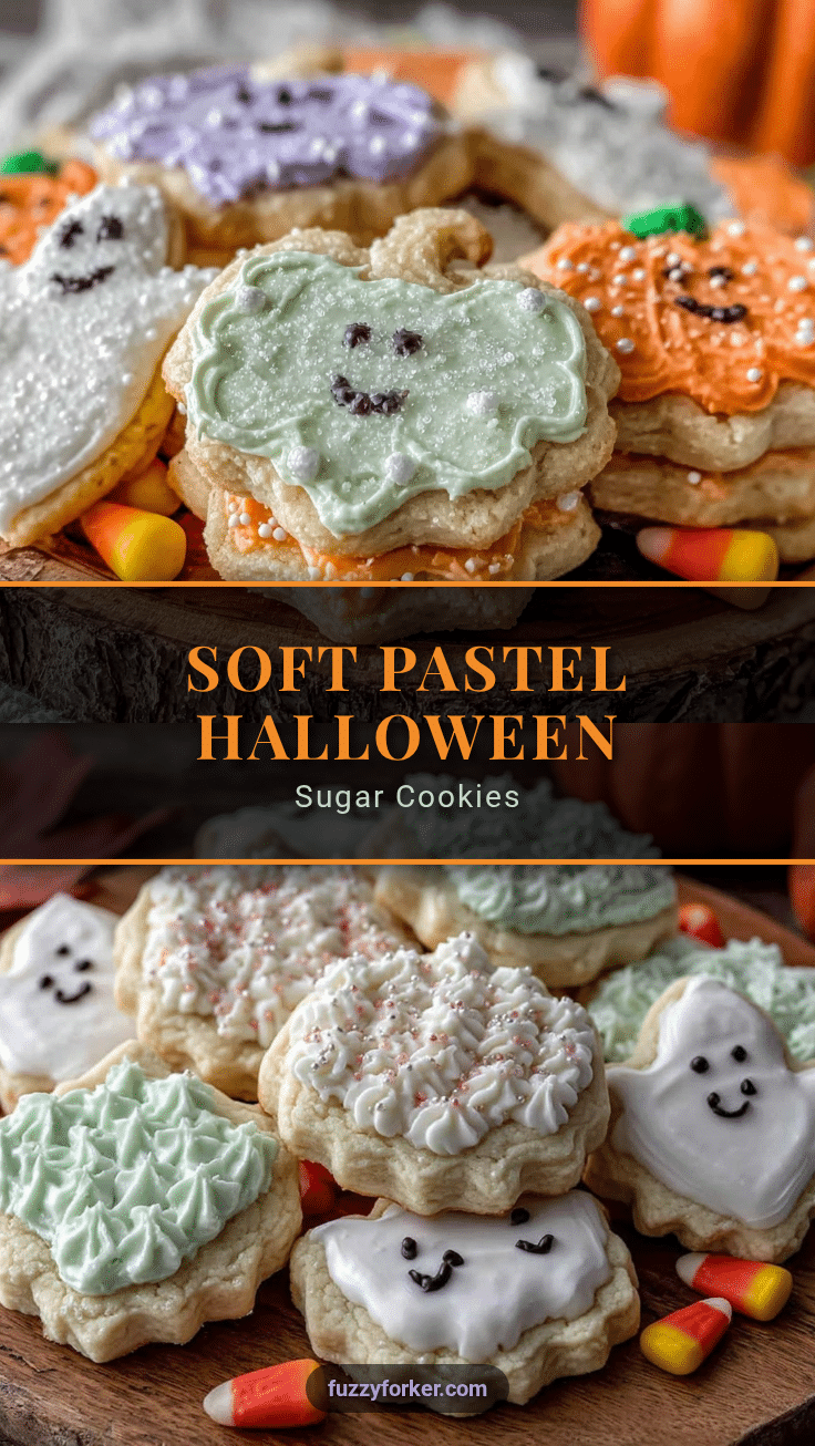 pastel Halloween sugar cookies recipe
