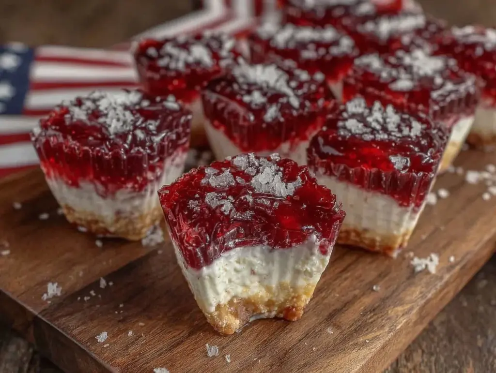 patriotic layered jello shots - featured image